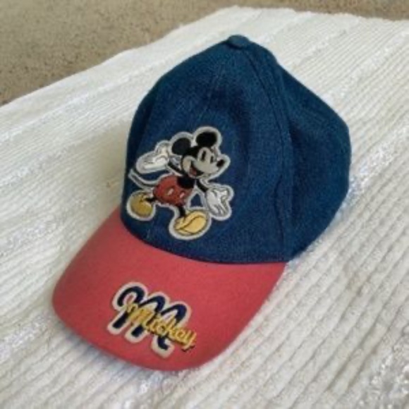 Mickey Mouse Baseball Cap - Toddler Size - Disney - Denim and Red - Picture 4 of 7